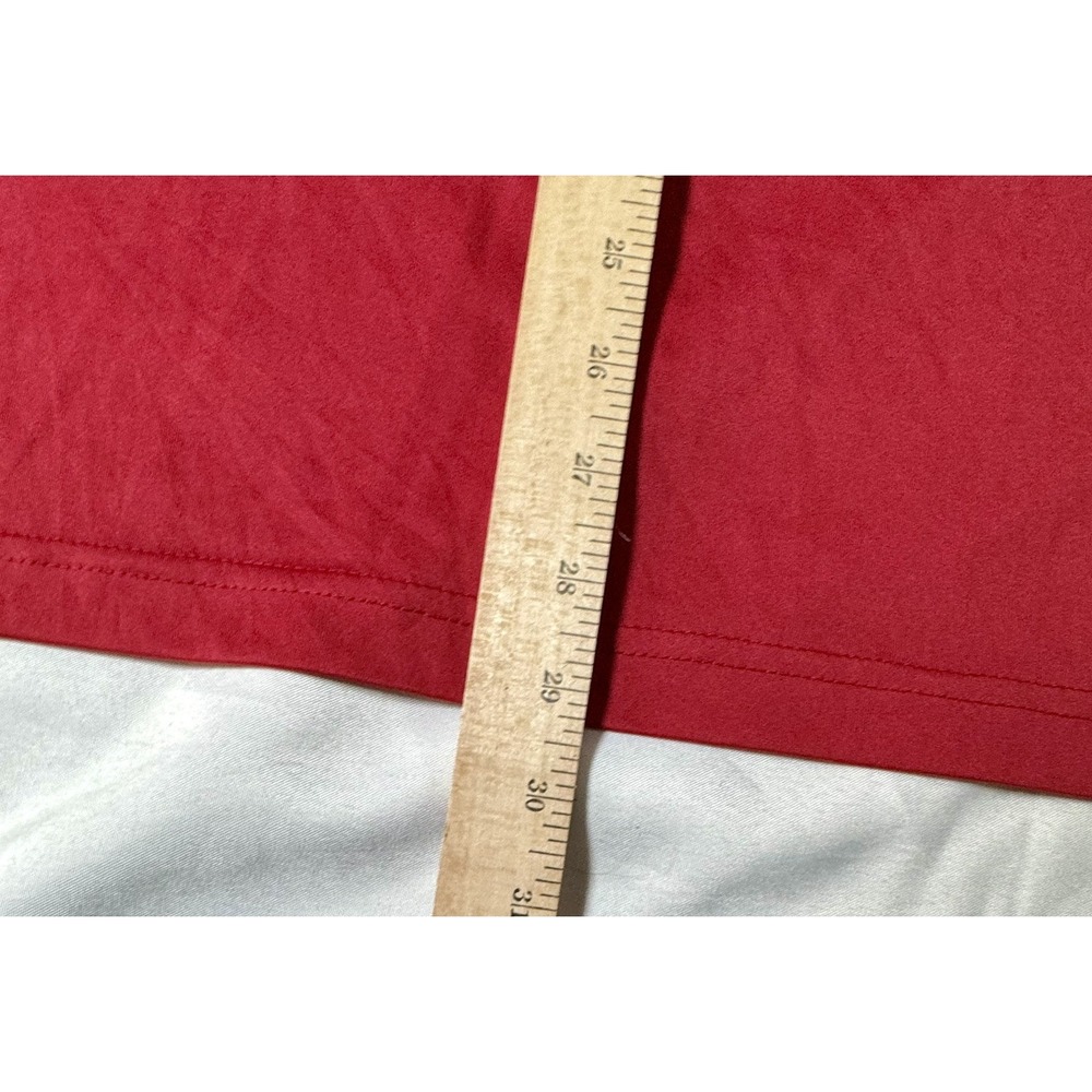 NCAA Oklahoma Sooners OU Russell Size L Red Polyester Big Logo Polo Golf‎ Shirt - Picture 4 of 9